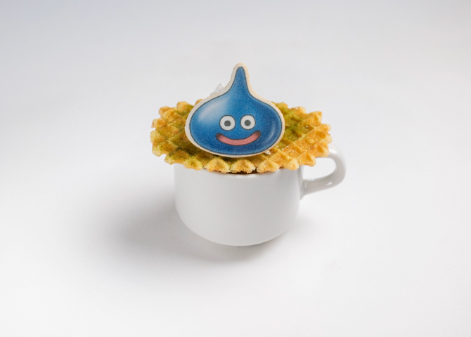 スライムのワッフルカフェラテ