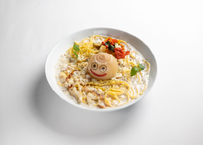 たまねぎスライムのクラムチャウダーパスタ